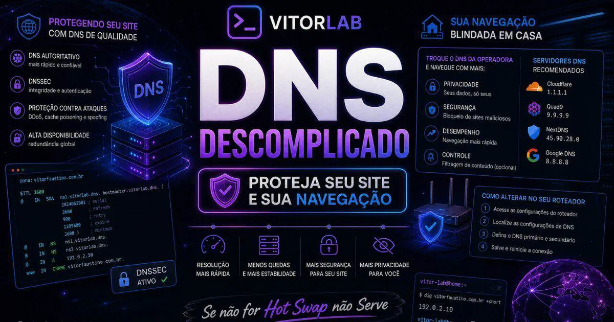 DNS descomplicado: protegendo seu site e sua navegação
